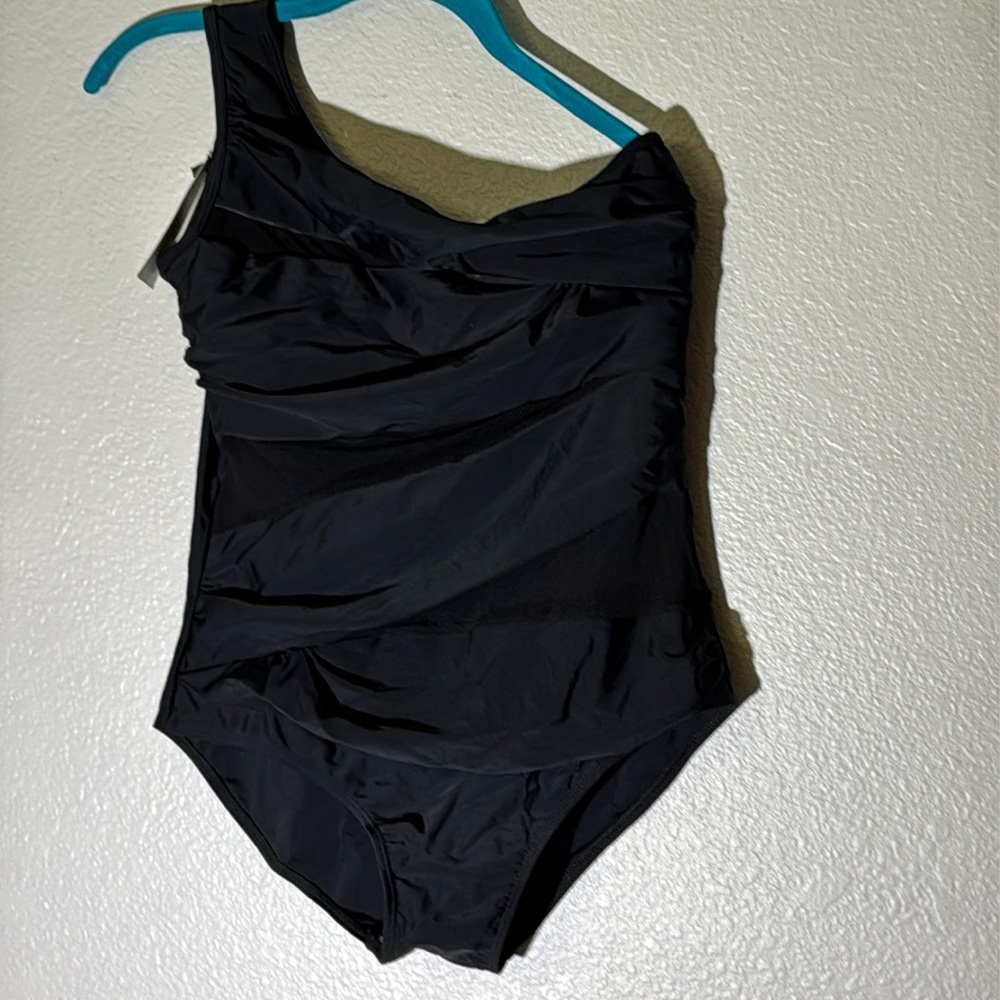 Runtlly Women's One Piece Swimsuits One Shoulder Swimwear Bathing Suit  NWT